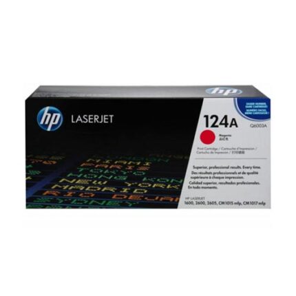 Cartouche de toner HP Laserjet 124A magenta(Q6003A