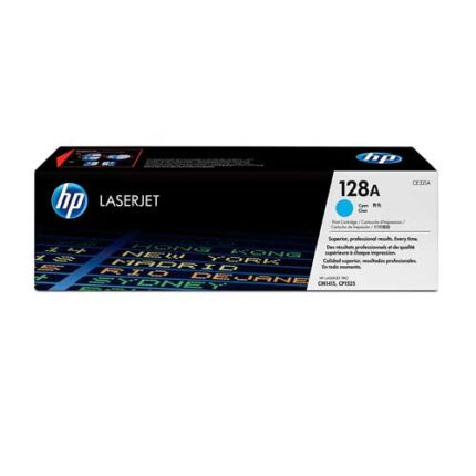 HP 128A Toner authentique Cyan (CE321A) - 1300 pages
