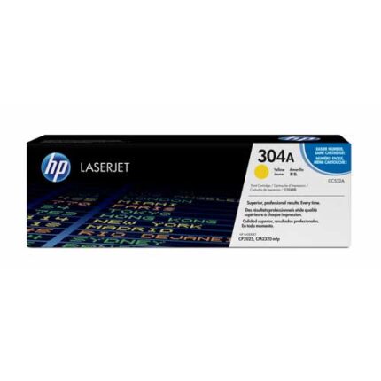 HP 304A Toner authentique Jaune (CC532A) - 2800 pages